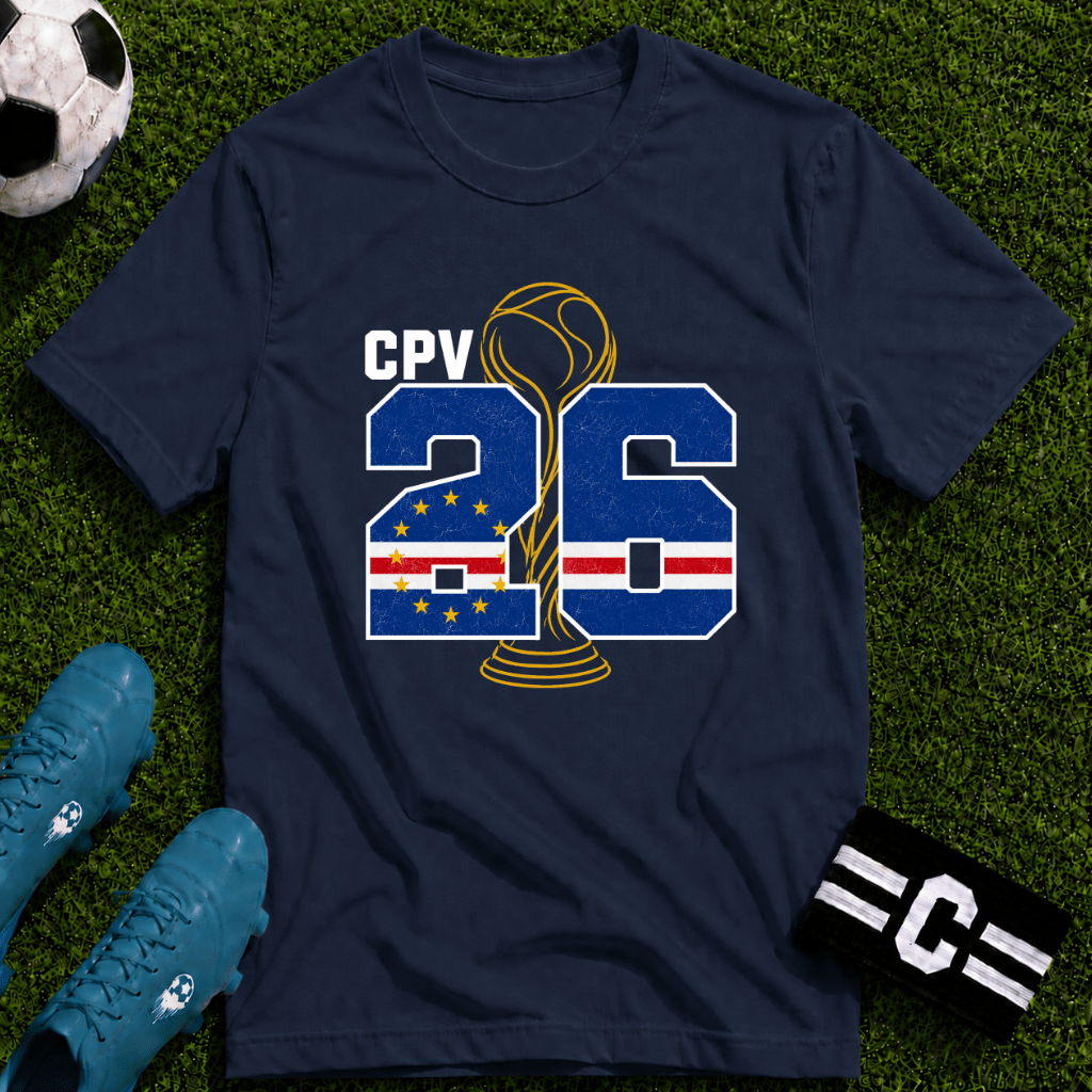 Round of 32 Cape Verde Soccer Fan T-Shirt - soccer fan t-shirt | GoalRush Studio