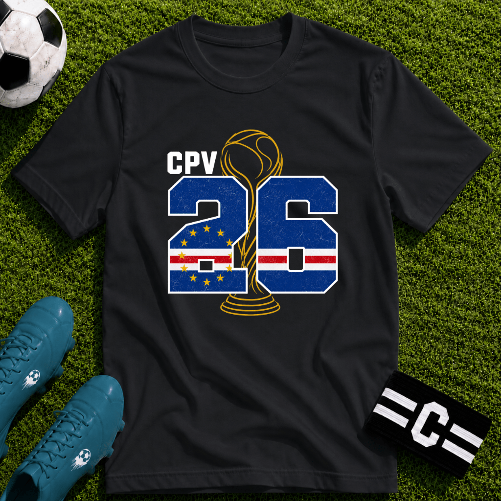 Round of 32 Cape Verde Soccer Fan T-Shirt - soccer fan t-shirt | GoalRush Studio