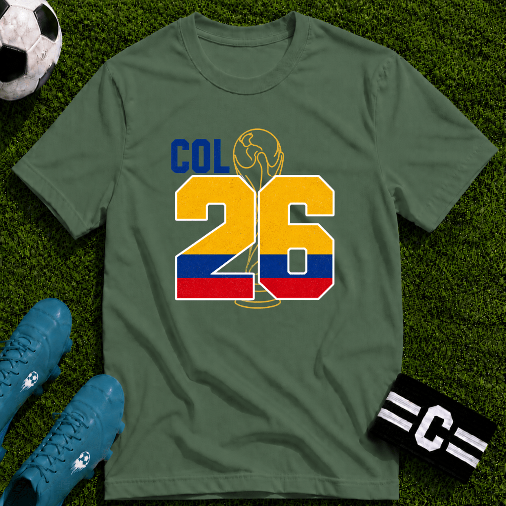 Round of 32 Colombia Soccer Fan T-Shirt - soccer fan t-shirt | GoalRush Studio