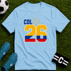 Round of 32 Colombia Soccer Fan T-Shirt - soccer fan t-shirt | GoalRush Studio