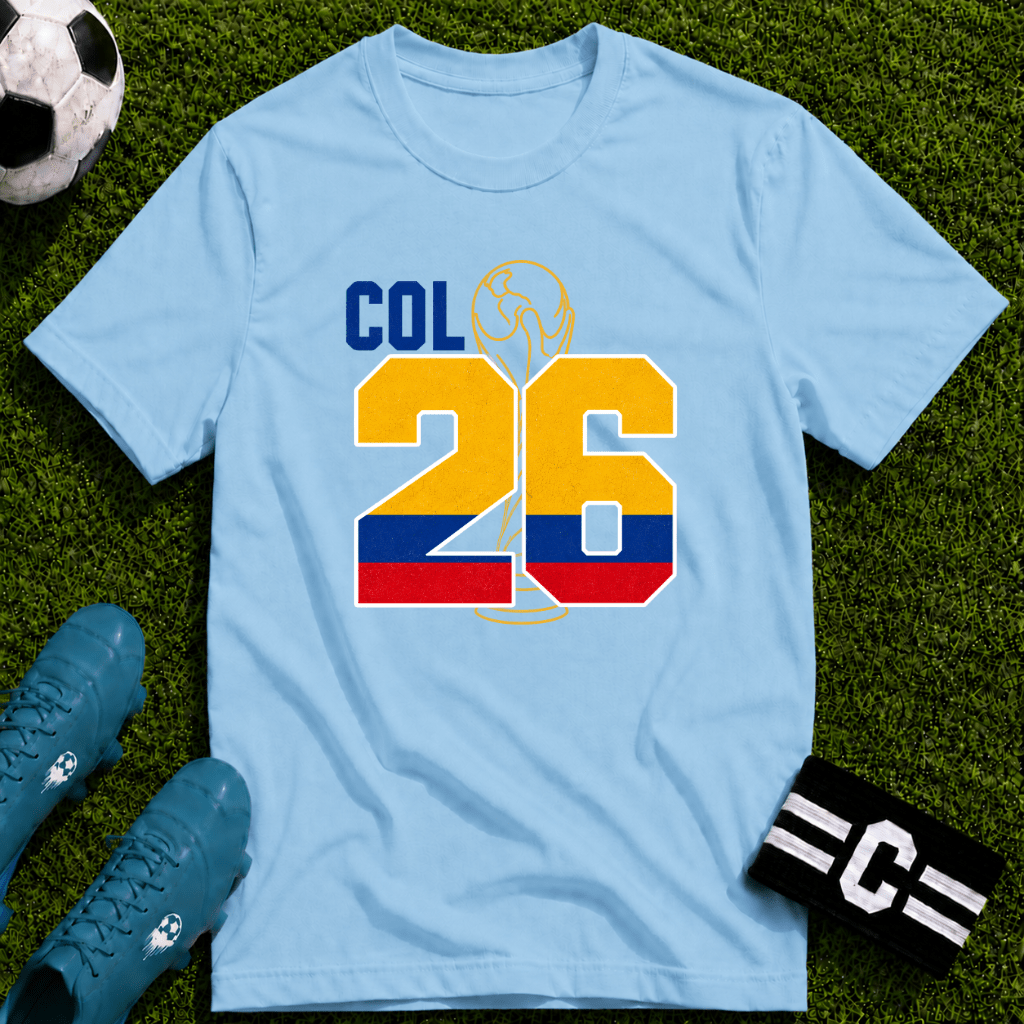 Round of 32 Colombia Soccer Fan T-Shirt - soccer fan t-shirt | GoalRush Studio