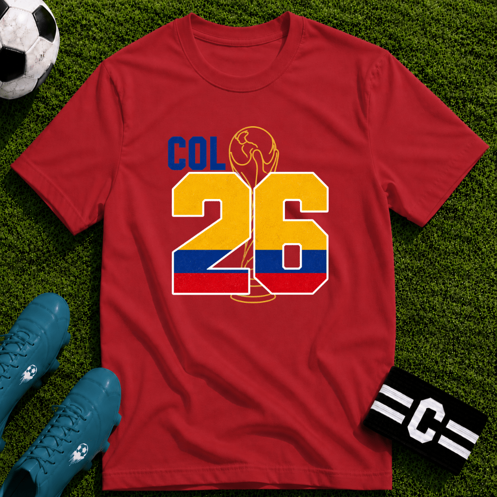 Round of 32 Colombia Soccer Fan T-Shirt - soccer fan t-shirt | GoalRush Studio