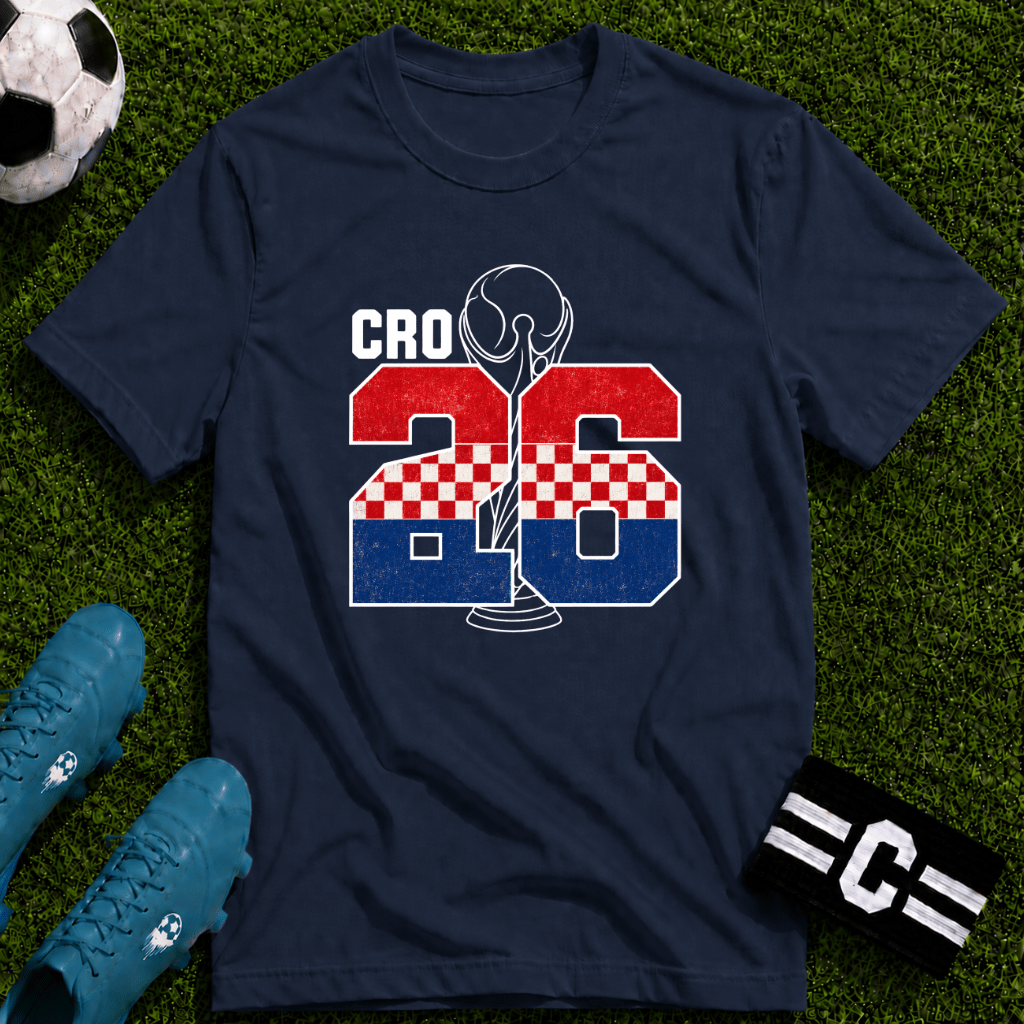 Round of 32 Croatia Soccer Fan T-Shirt - soccer fan t-shirt | GoalRush Studio