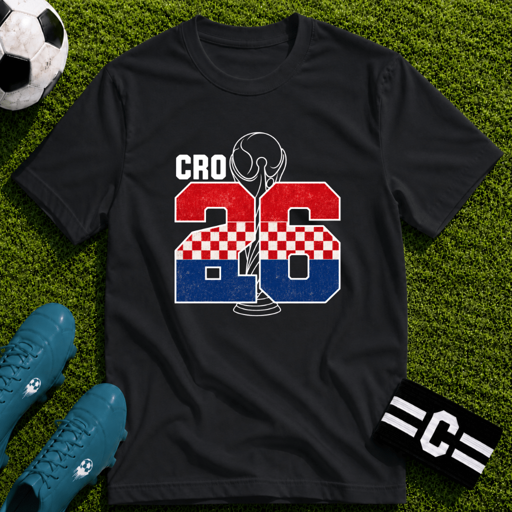 Round of 32 Croatia Soccer Fan T-Shirt - soccer fan t-shirt | GoalRush Studio