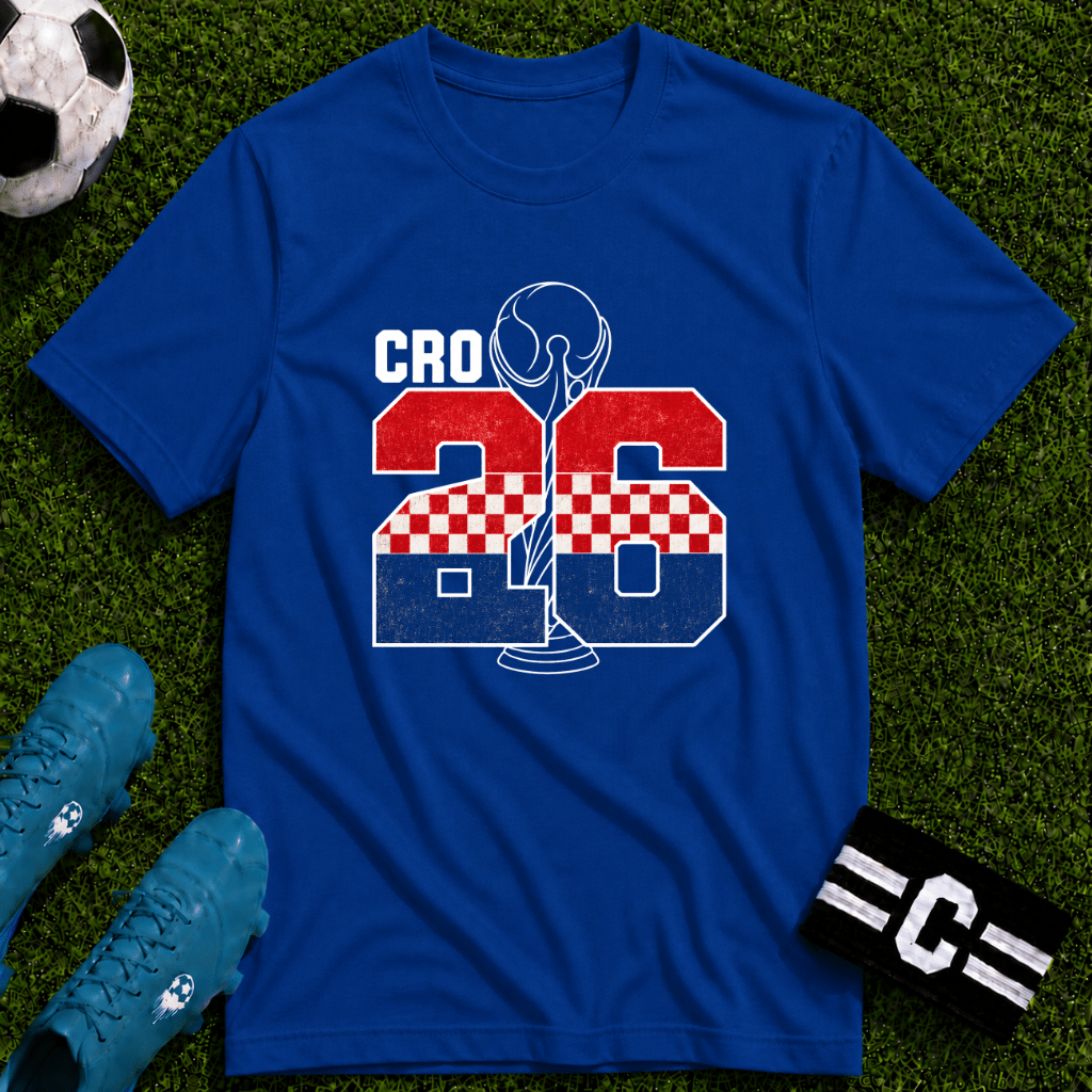 Round of 32 Croatia Soccer Fan T-Shirt - soccer fan t-shirt | GoalRush Studio