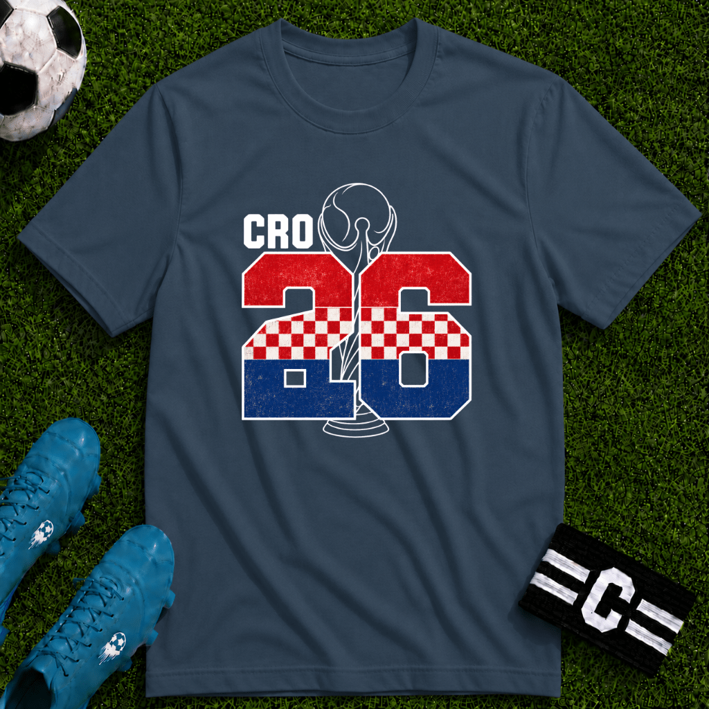 Round of 32 Croatia Soccer Fan T-Shirt - soccer fan t-shirt | GoalRush Studio