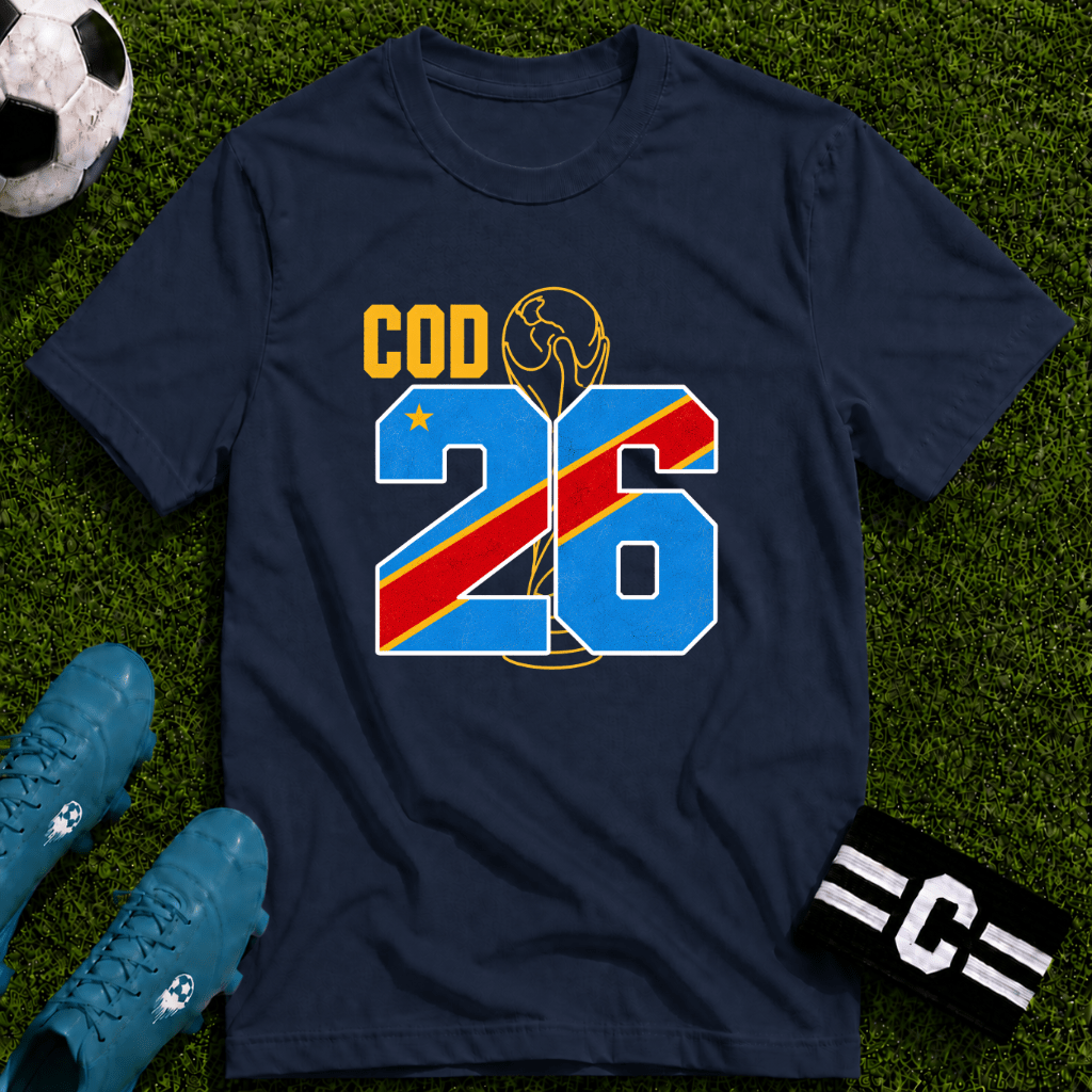 Round of 32 DR Congo Soccer Fan T-Shirt - soccer fan t-shirt | GoalRush Studio