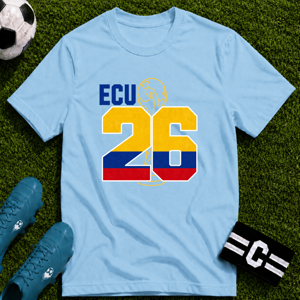 Round of 32 Ecuador Soccer Fan T-Shirt - soccer fan t-shirt | GoalRush Studio