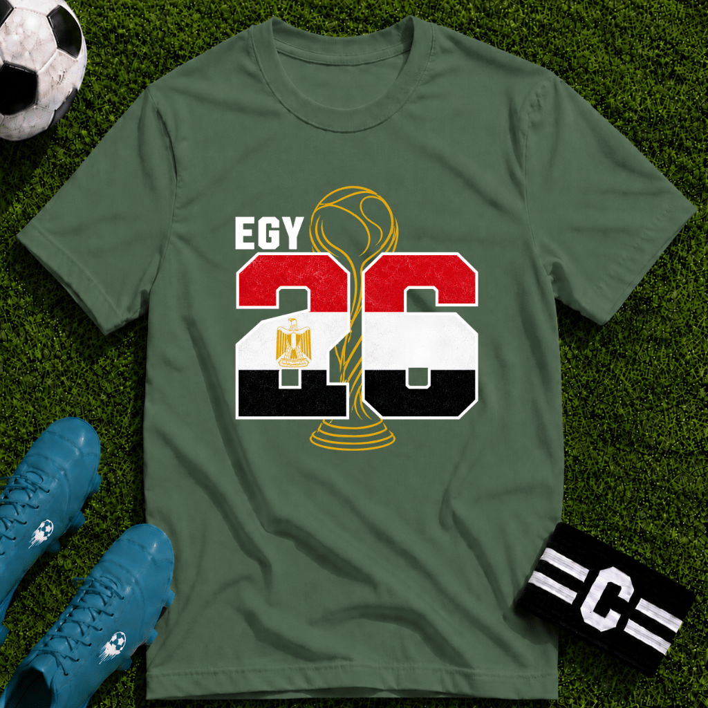 Round of 32 Egypt Soccer Fan T-Shirt - soccer fan t-shirt | GoalRush Studio