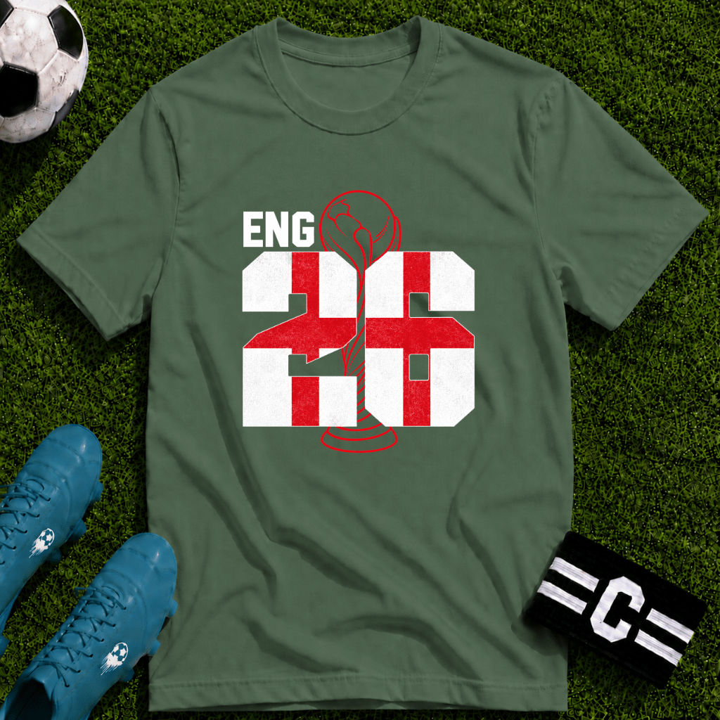 Round of 32 England Soccer Fan T-Shirt - soccer fan t-shirt | GoalRush Studio