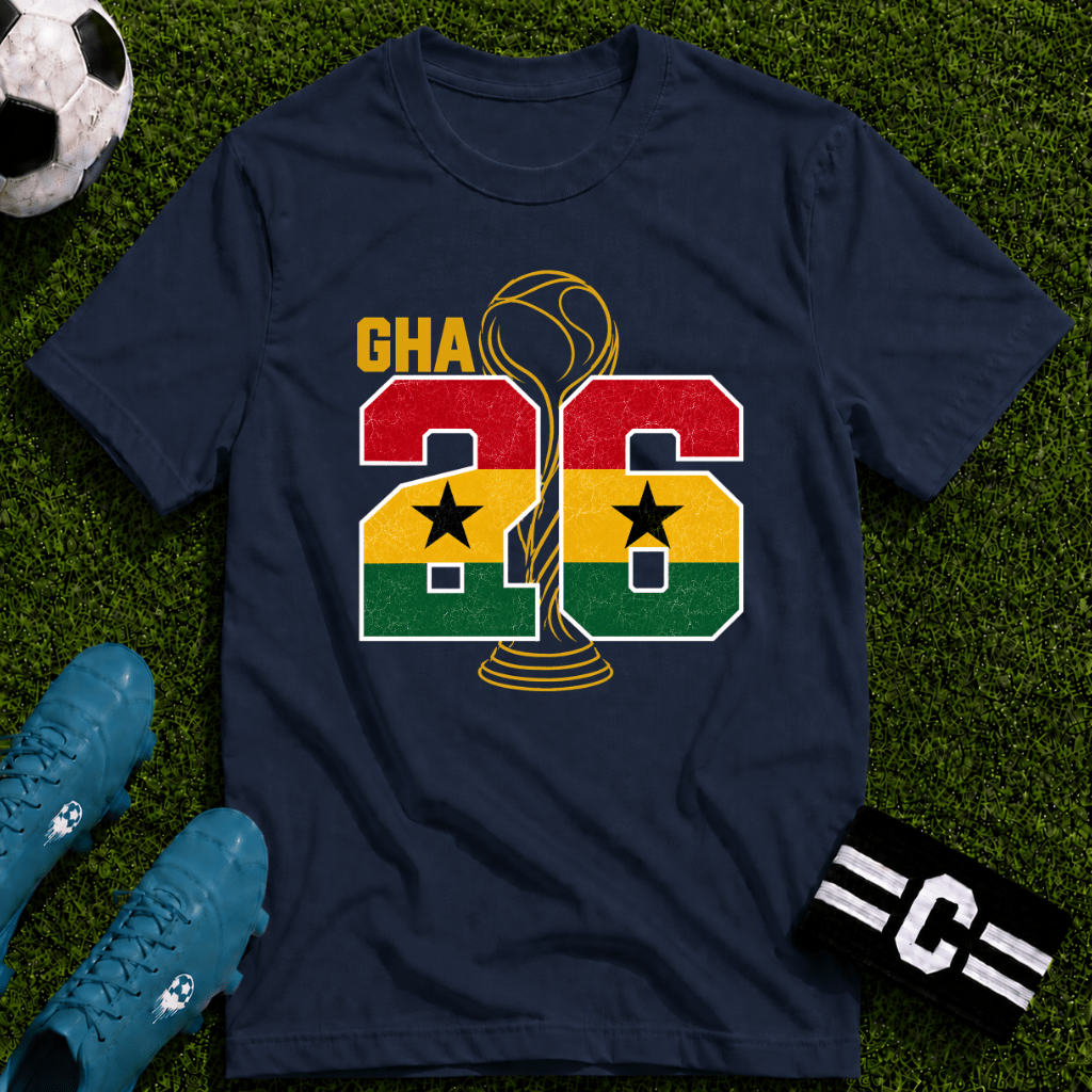 Round of 32 Ghana Soccer Fan T-Shirt - soccer fan t-shirt | GoalRush Studio