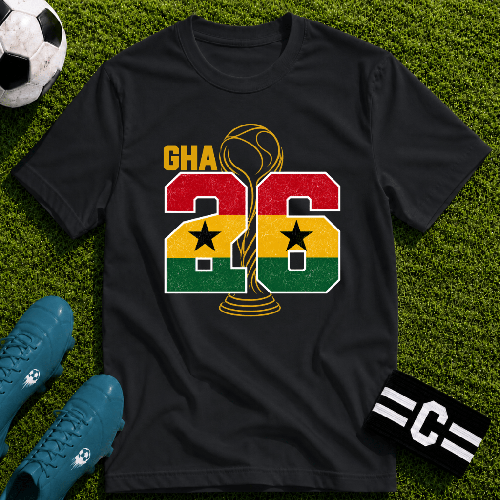 Round of 32 Ghana Soccer Fan T-Shirt - soccer fan t-shirt | GoalRush Studio
