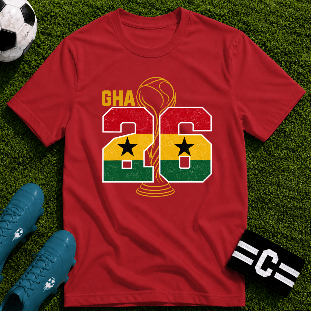 Round of 32 Ghana Soccer Fan T-Shirt - soccer fan t-shirt | GoalRush Studio