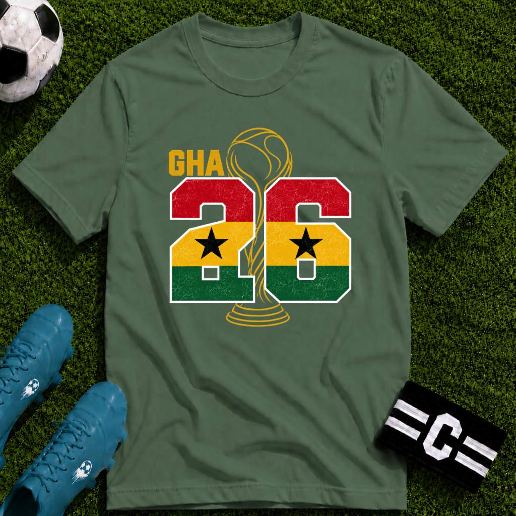 Round of 32 Ghana Soccer Fan T-Shirt - soccer fan t-shirt | GoalRush Studio