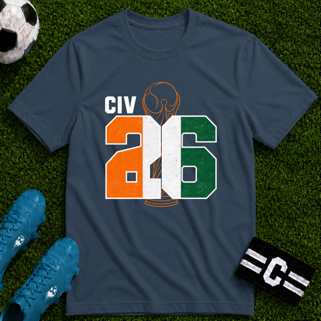 Round of 32 Ivory Coast Soccer Fan T-Shirt - soccer fan t-shirt | GoalRush Studio