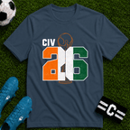 Round of 32 Ivory Coast Soccer Fan T-Shirt - soccer fan t-shirt | GoalRush Studio