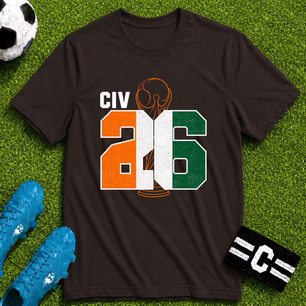 Round of 32 Ivory Coast Soccer Fan T-Shirt - soccer fan t-shirt | GoalRush Studio
