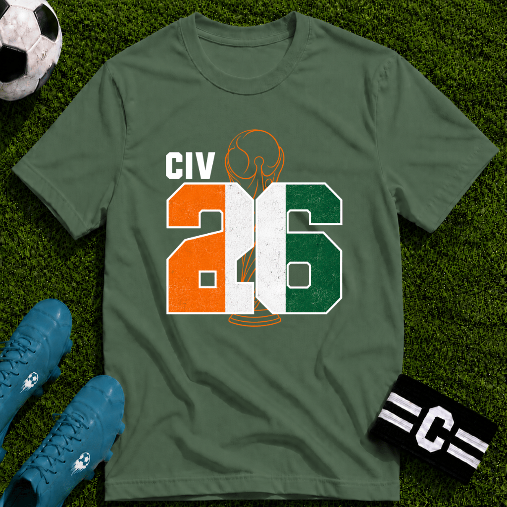 Round of 32 Ivory Coast Soccer Fan T-Shirt - soccer fan t-shirt | GoalRush Studio