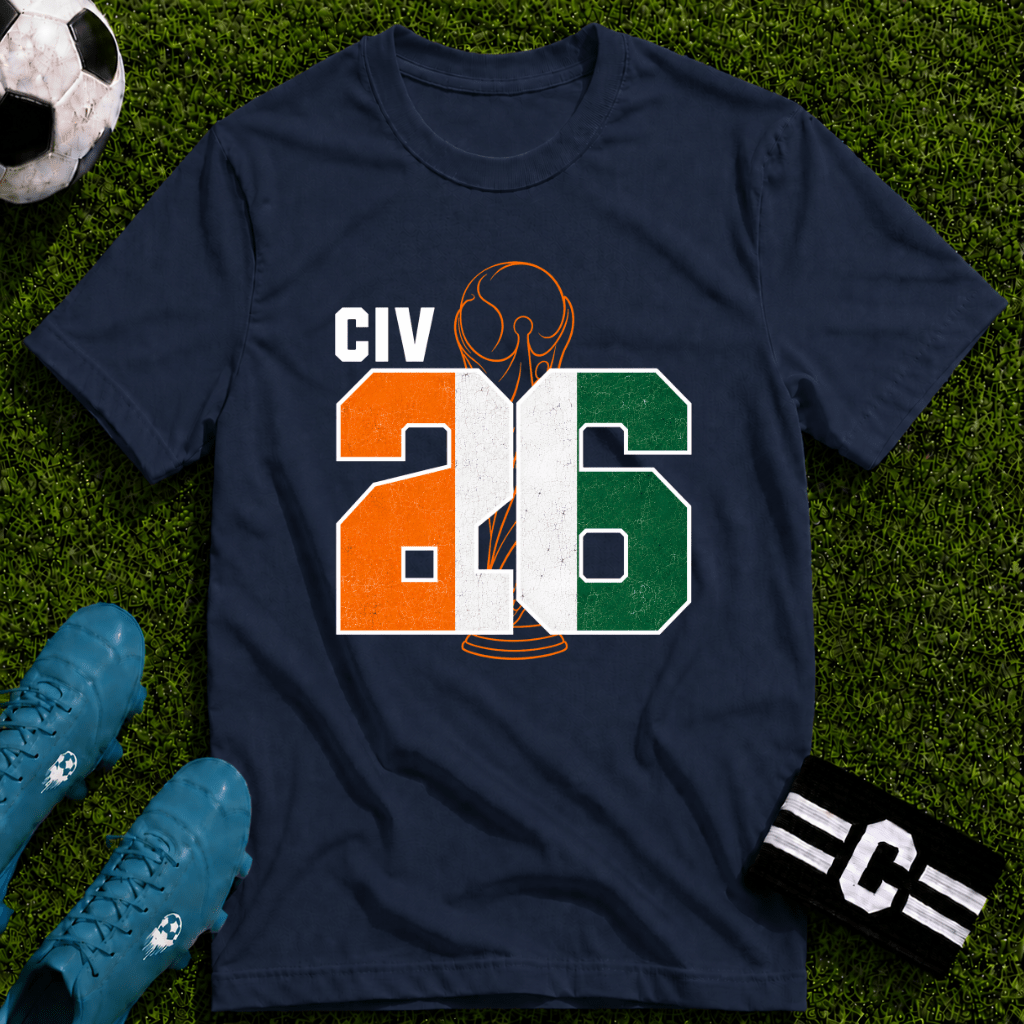 Round of 32 Ivory Coast Soccer Fan T-Shirt - soccer fan t-shirt | GoalRush Studio