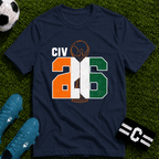 Round of 32 Ivory Coast Soccer Fan T-Shirt - soccer fan t-shirt | GoalRush Studio