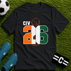 Round of 32 Ivory Coast Soccer Fan T-Shirt - soccer fan t-shirt | GoalRush Studio