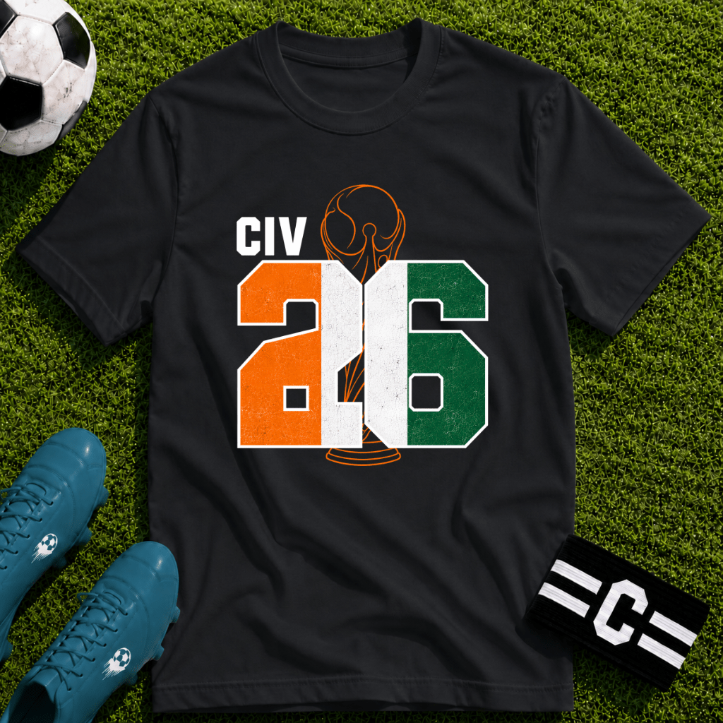 Round of 32 Ivory Coast Soccer Fan T-Shirt - soccer fan t-shirt | GoalRush Studio