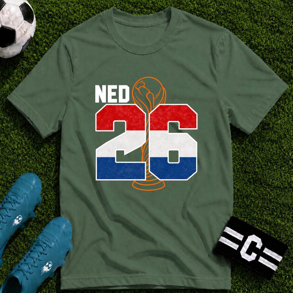 Round of 32 Netherlands Soccer Fan T-Shirt - soccer fan t-shirt | GoalRush Studio
