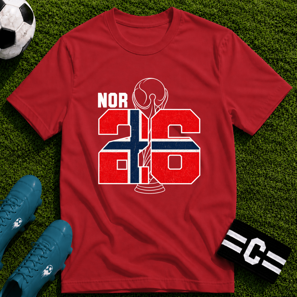 Round of 32 Norway Soccer Fan T-Shirt - soccer fan t-shirt | GoalRush Studio