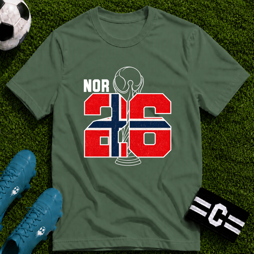 Round of 32 Norway Soccer Fan T-Shirt - soccer fan t-shirt | GoalRush Studio