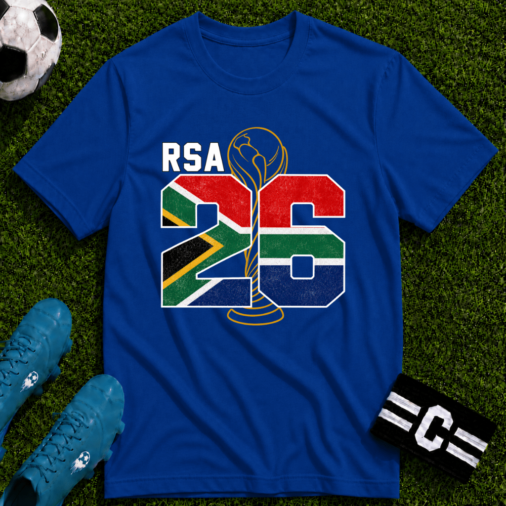 Round of 32 South Africa Soccer Fan T-Shirt - soccer fan t-shirt | GoalRush Studio