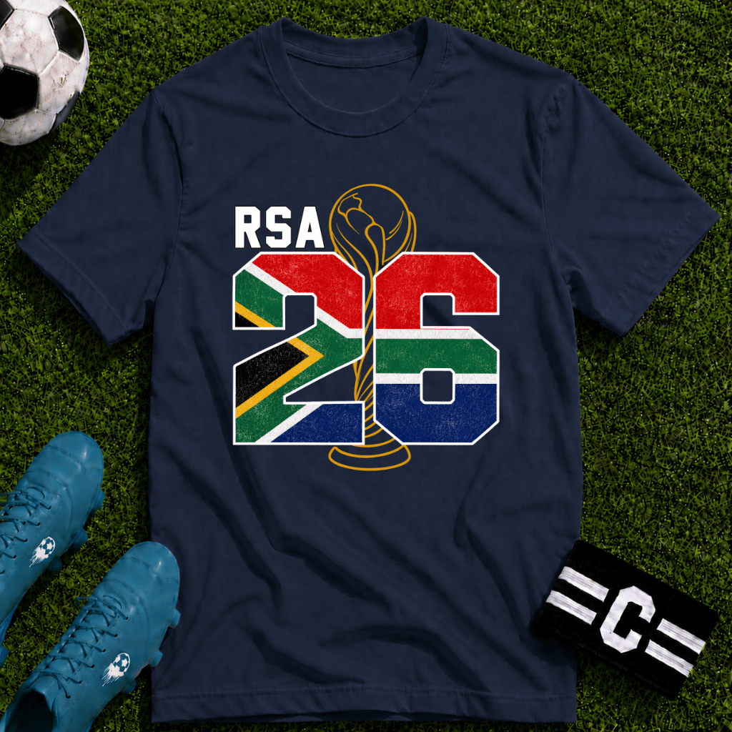 Round of 32 South Africa Soccer Fan T-Shirt - soccer fan t-shirt | GoalRush Studio