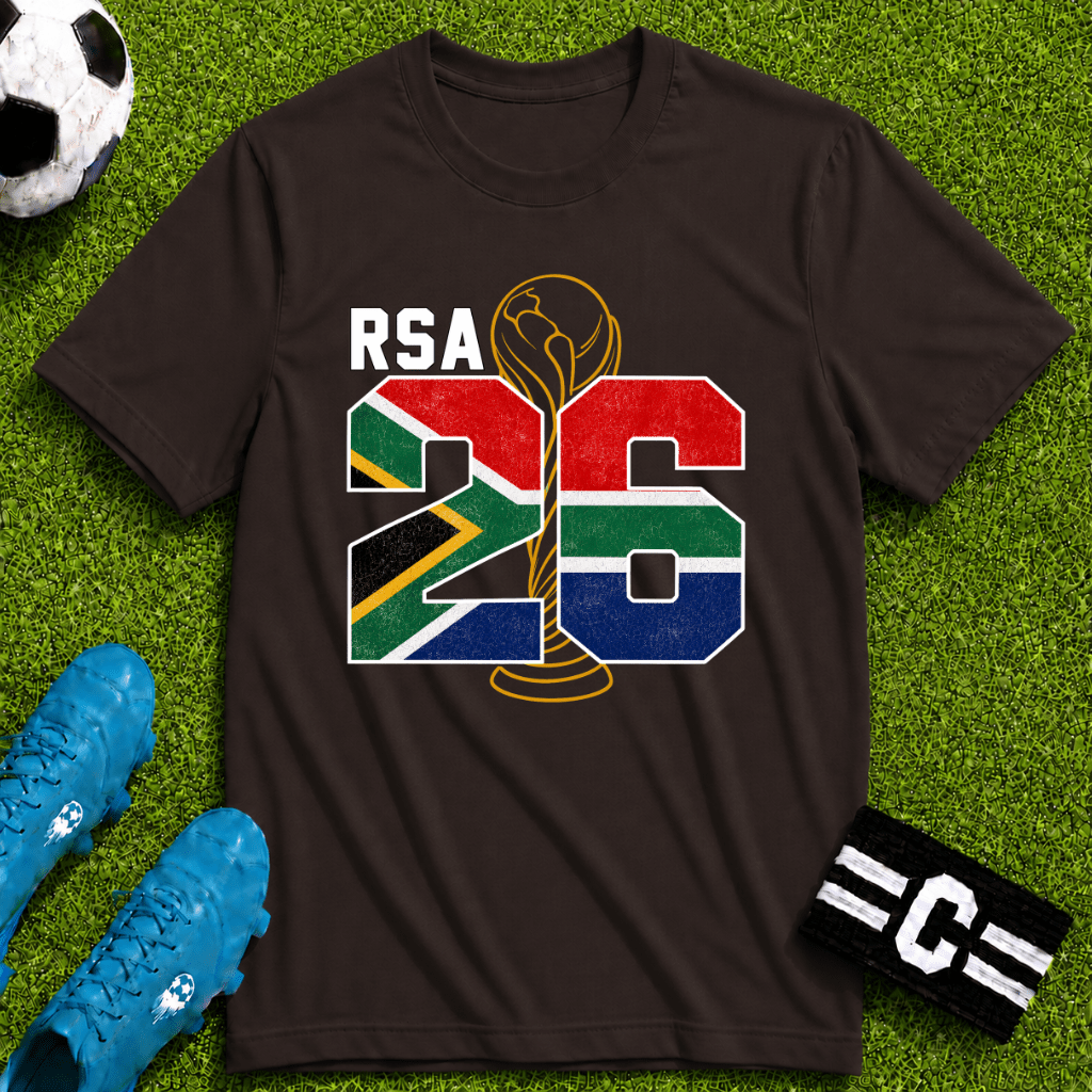 Round of 32 South Africa Soccer Fan T-Shirt - soccer fan t-shirt | GoalRush Studio