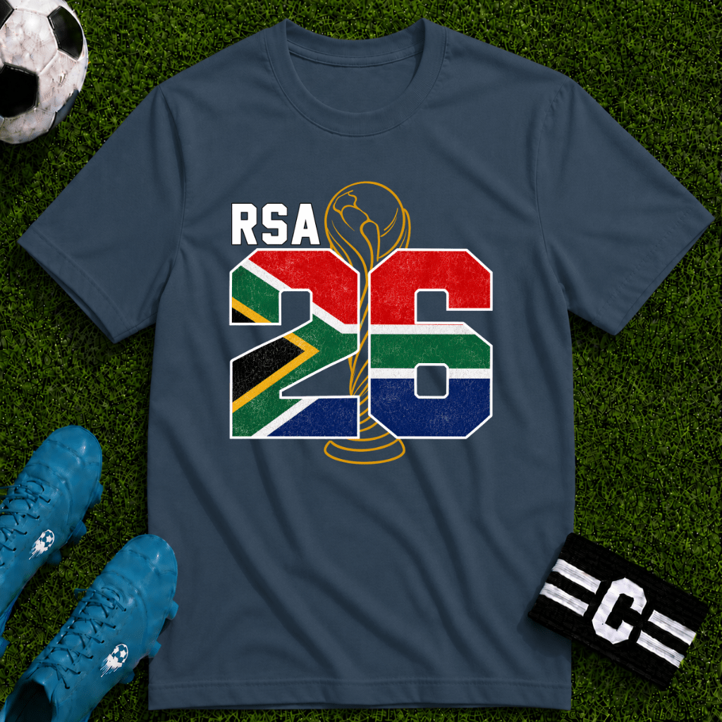 Round of 32 South Africa Soccer Fan T-Shirt - soccer fan t-shirt | GoalRush Studio