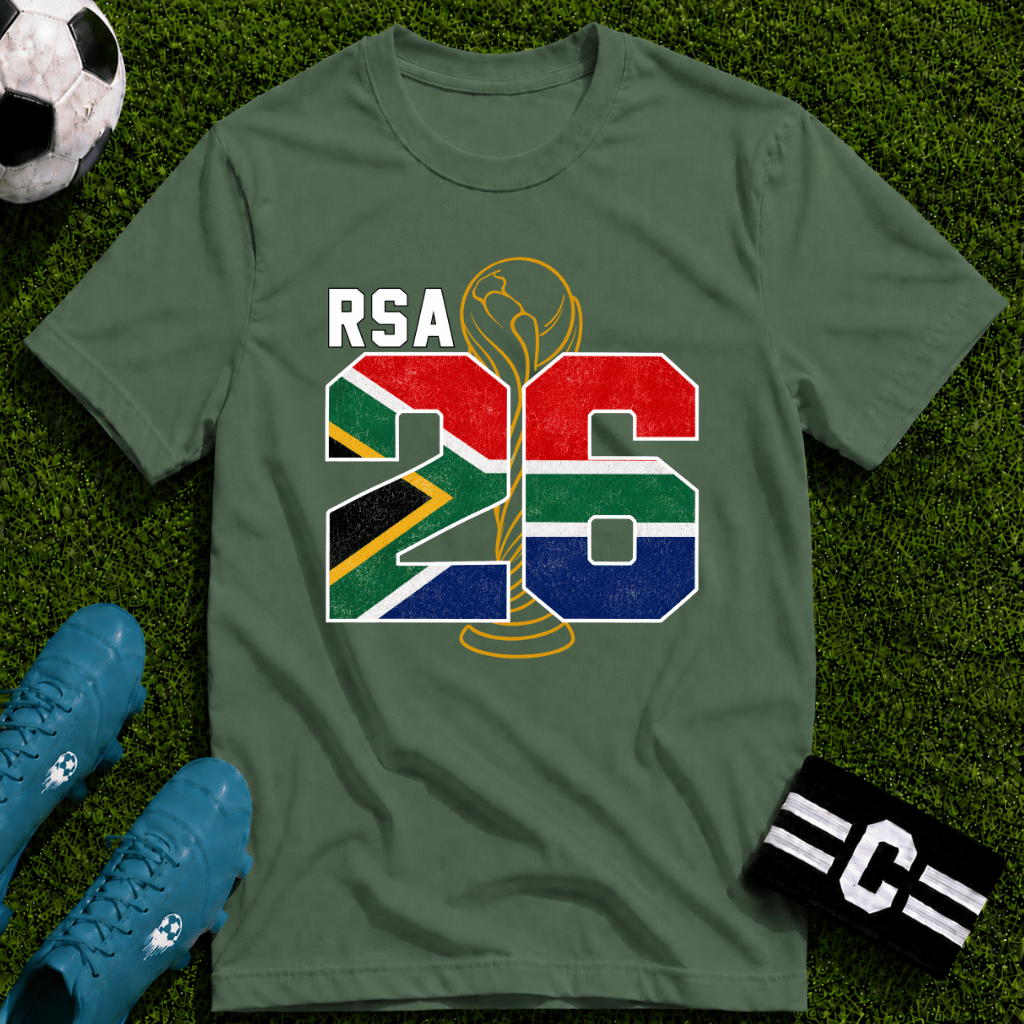 Round of 32 South Africa Soccer Fan T-Shirt - soccer fan t-shirt | GoalRush Studio