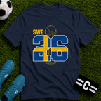 Round of 32 Sweden Soccer Fan T-Shirt - soccer fan t-shirt | GoalRush Studio