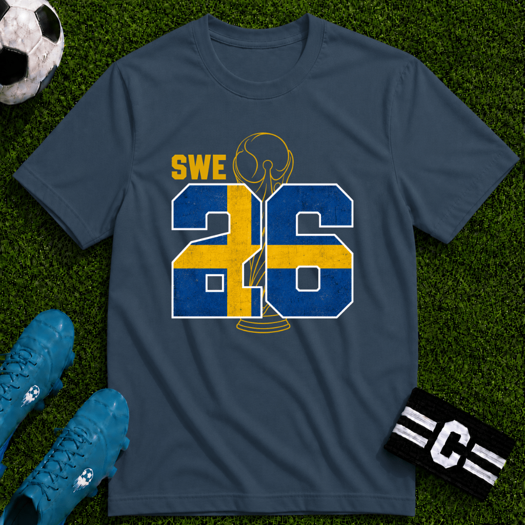 Round of 32 Sweden Soccer Fan T-Shirt - soccer fan t-shirt | GoalRush Studio