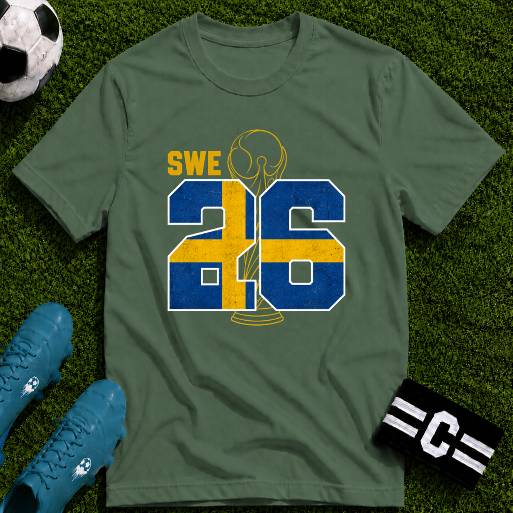 Round of 32 Sweden Soccer Fan T-Shirt - soccer fan t-shirt | GoalRush Studio