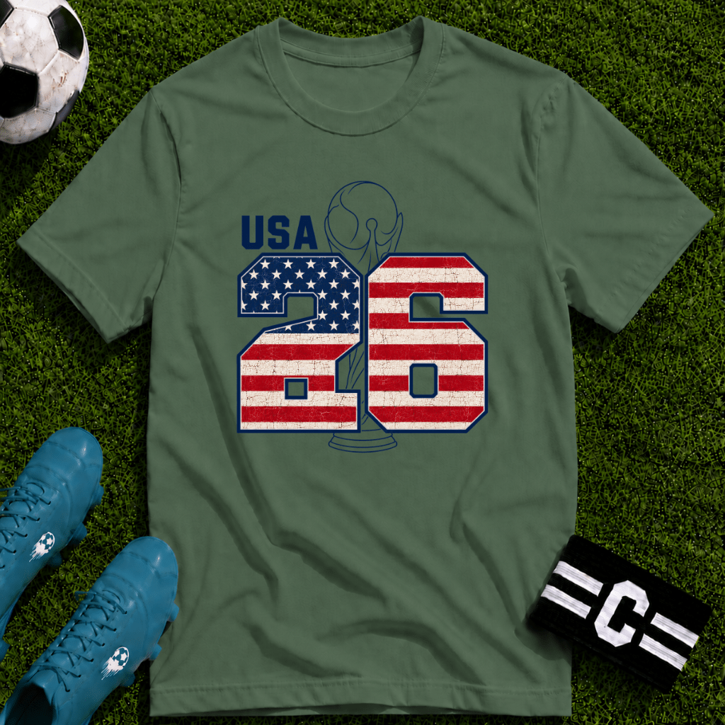 Round of 32 USA Soccer Fan T-Shirt - soccer fan t-shirt | GoalRush Studio