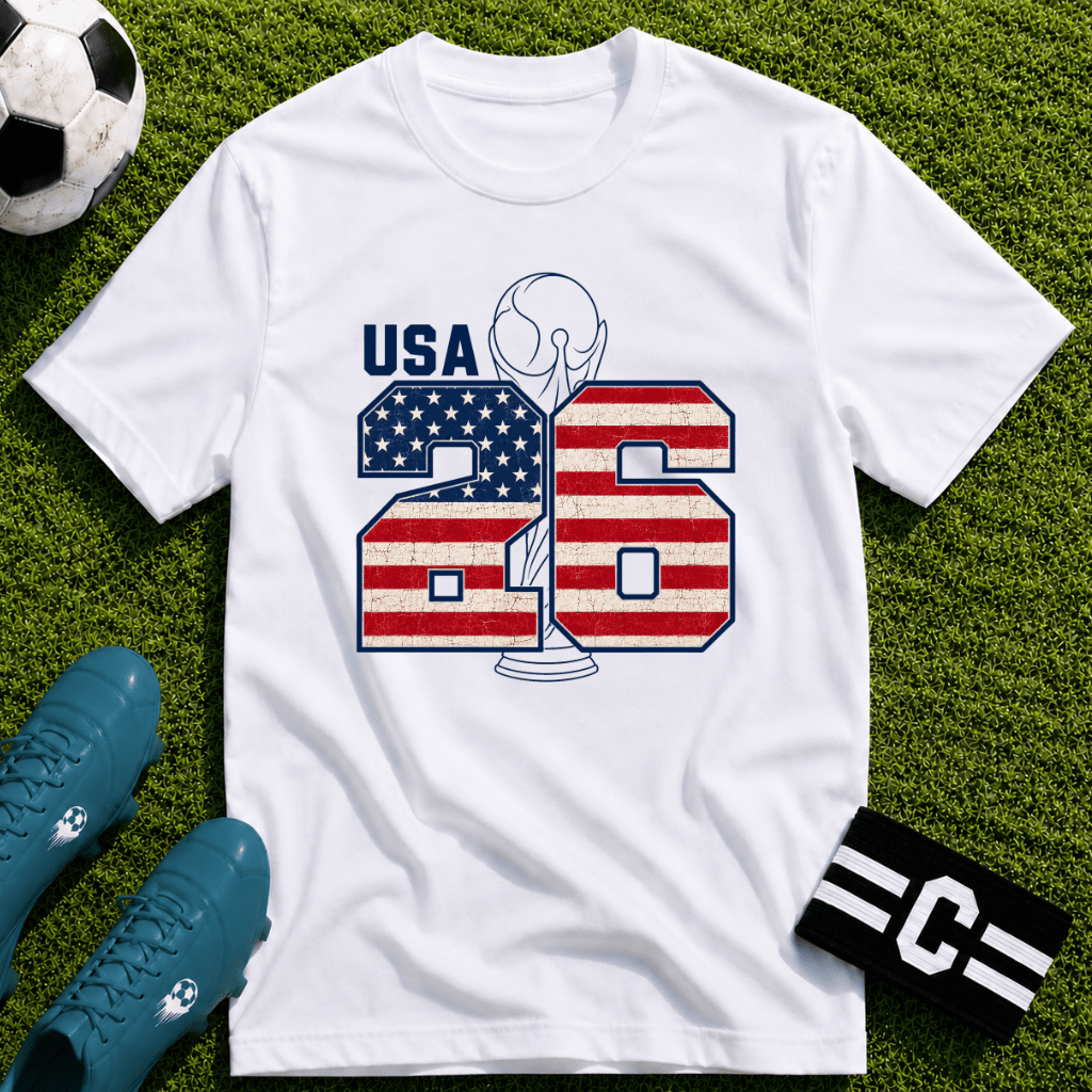 Round of 32 USA Soccer Fan T-Shirt - soccer fan t-shirt | GoalRush Studio