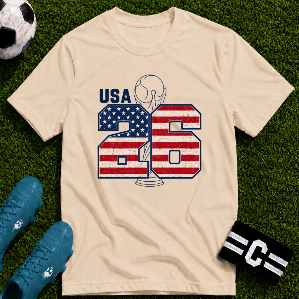Round of 32 USA Soccer Fan T-Shirt - soccer fan t-shirt | GoalRush Studio
