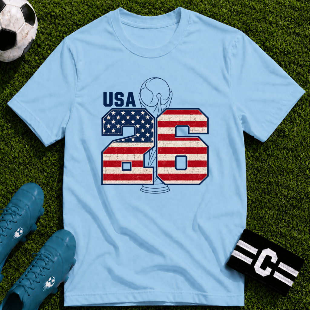 Round of 32 USA Soccer Fan T-Shirt - soccer fan t-shirt | GoalRush Studio