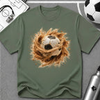 Sandstorm 3D Soccer Ball T-Shirt - soccer fan t-shirt | GoalRush Studio