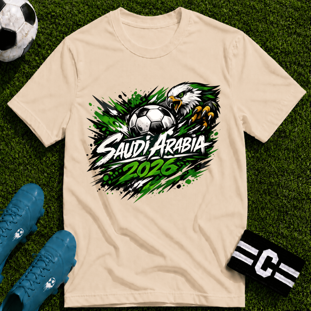 Saudi Arabia 2026 World Cup Graphic T-Shirt - soccer fan t-shirt | GoalRush Studio