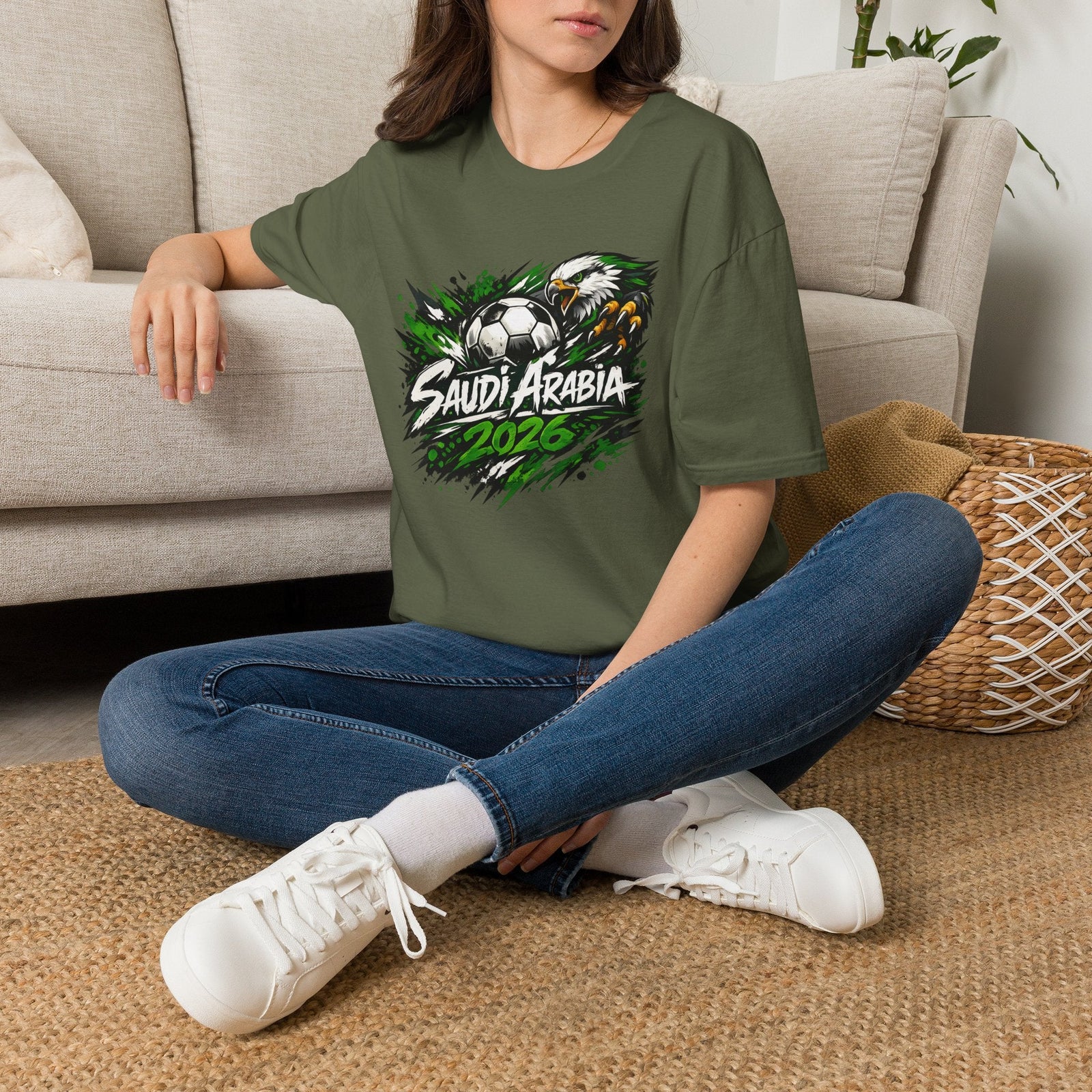 Saudi Arabia 2026 World Cup Graphic T-Shirt - soccer fan t-shirt | GoalRush Studio