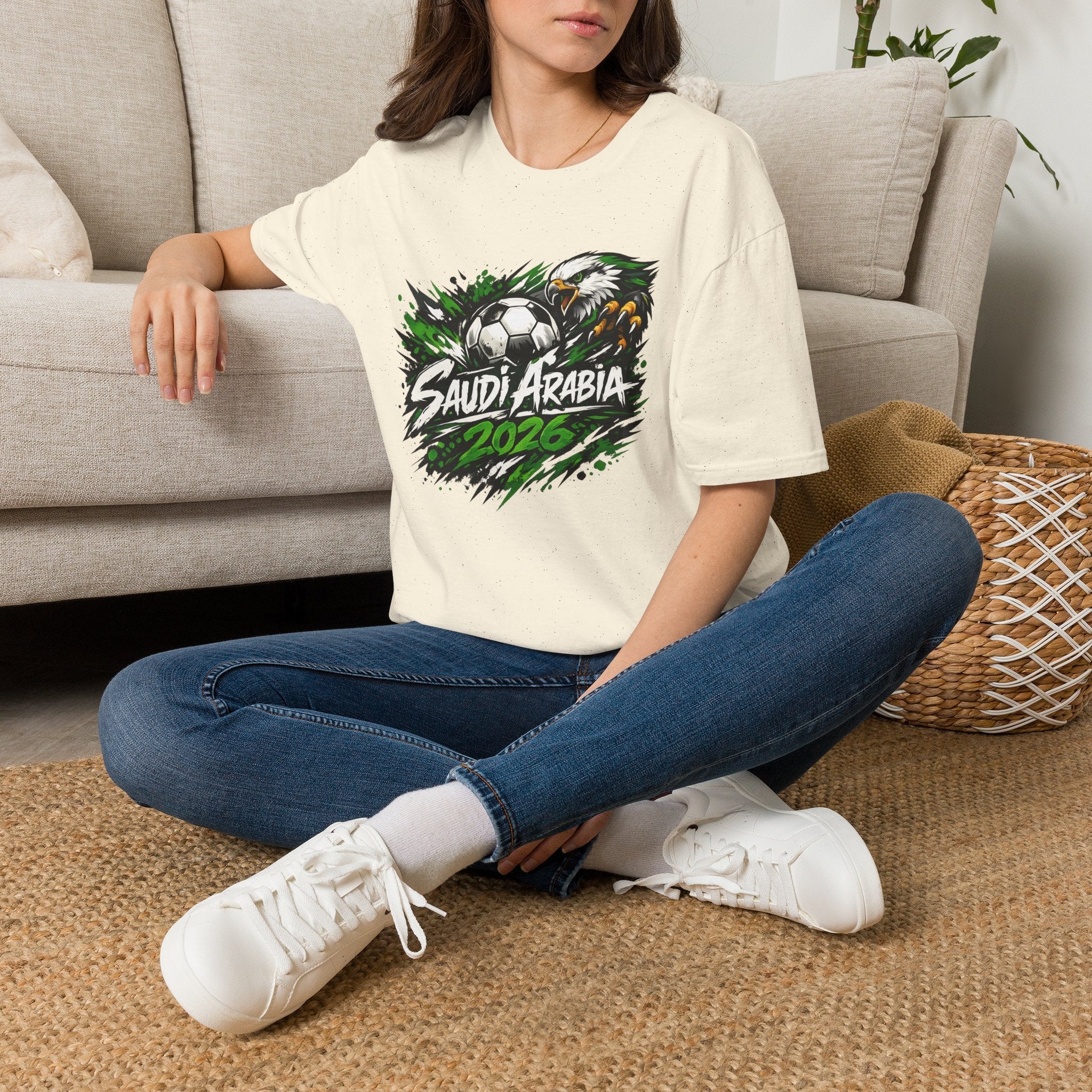 Saudi Arabia 2026 World Cup Graphic T-Shirt - soccer fan t-shirt | GoalRush Studio