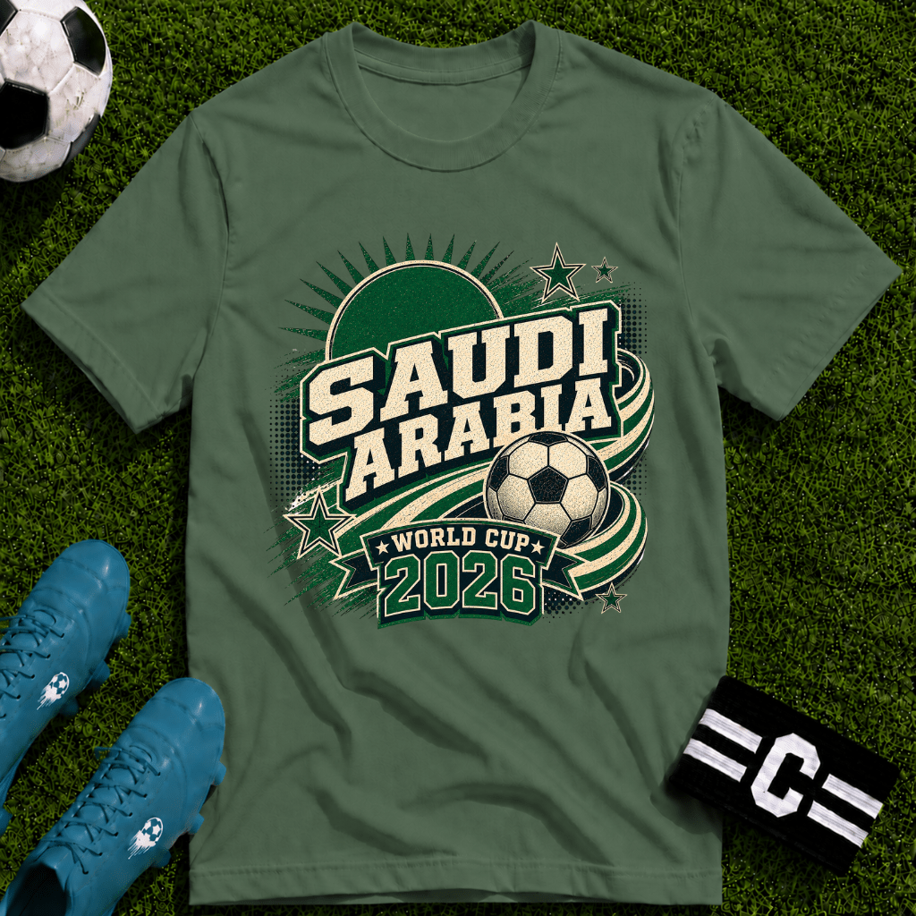 Saudi Arabia 2026 World Cup Retro T-Shirt - soccer fan t-shirt | GoalRush Studio