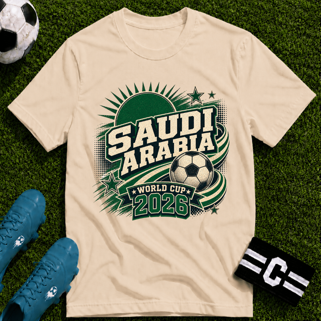 Saudi Arabia 2026 World Cup Retro T-Shirt - soccer fan t-shirt | GoalRush Studio