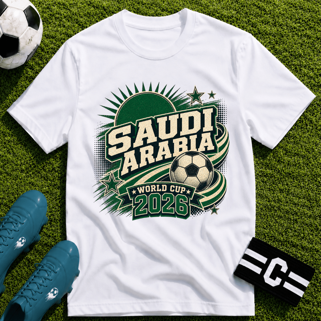 Saudi Arabia 2026 World Cup Retro T-Shirt - soccer fan t-shirt | GoalRush Studio