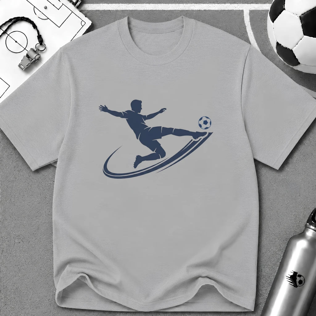 Scissor Kick Flat Vector Silhouette T-Shirt - soccer fan t-shirt | GoalRush Studio