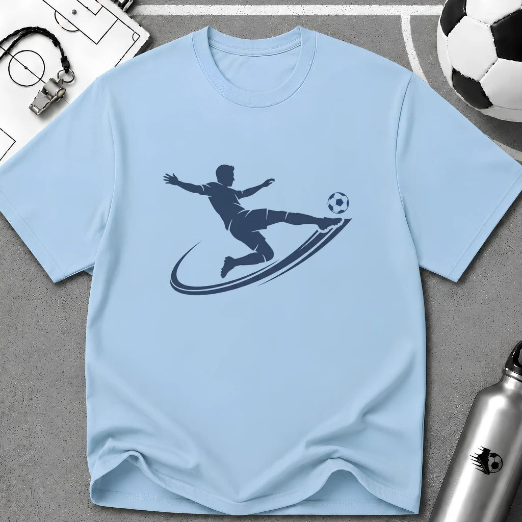 Scissor Kick Flat Vector Silhouette T-Shirt - soccer fan t-shirt | GoalRush Studio